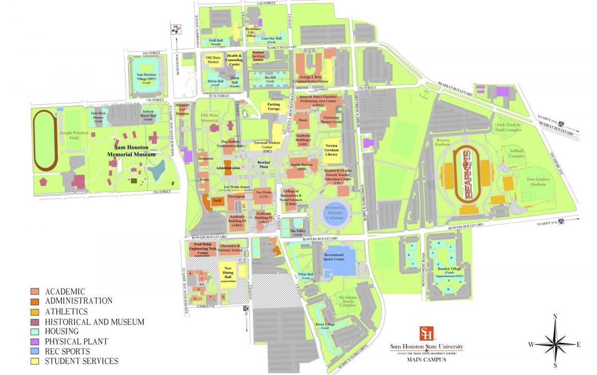 πανεπιστήμιο του Χιούστον εμφάνιση χάρτη