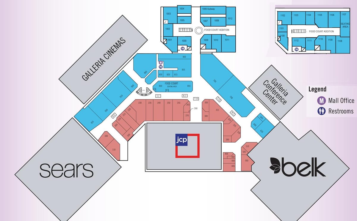 Galleria mall Χιούστον εμφάνιση χάρτη