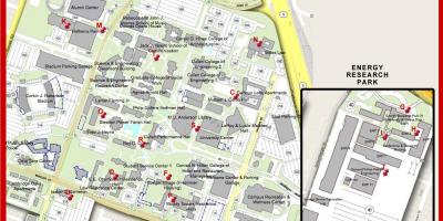 Χάρτης του πανεπιστημίου του Χιούστον
