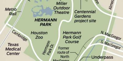 Χάρτης του Hermann park