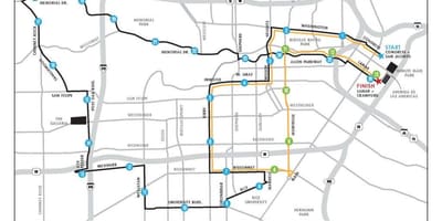 Χάρτης της Houston marathon