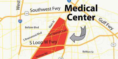 Χάρτης της Houston medical center