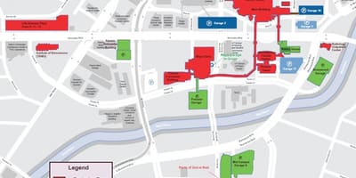 Md Anderson στο Χιούστον εμφάνιση χάρτη