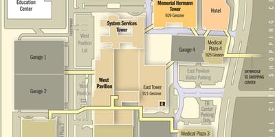 Memorial Hermann νοσοκομείο χάρτης