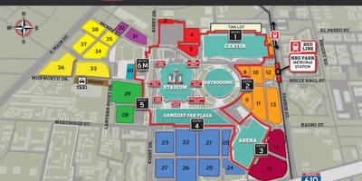 NRG στάδιο στάθμευσης χάρτης