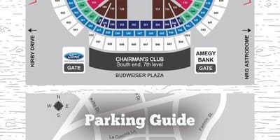 Reliant stadium στάθμευσης χάρτης