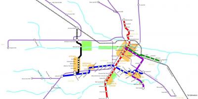 Μετρό Χιούστον εμφάνιση χάρτη